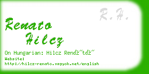 renato hilcz business card